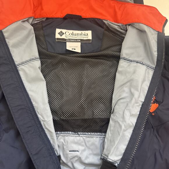 Vintage Columbia Clemson University Windbreaker Men Medium Packable Jacket - Picture 4 of 11